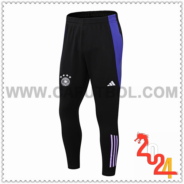 Pantalones Entrenamiento Alemania Negro/Violeta 2024 2025