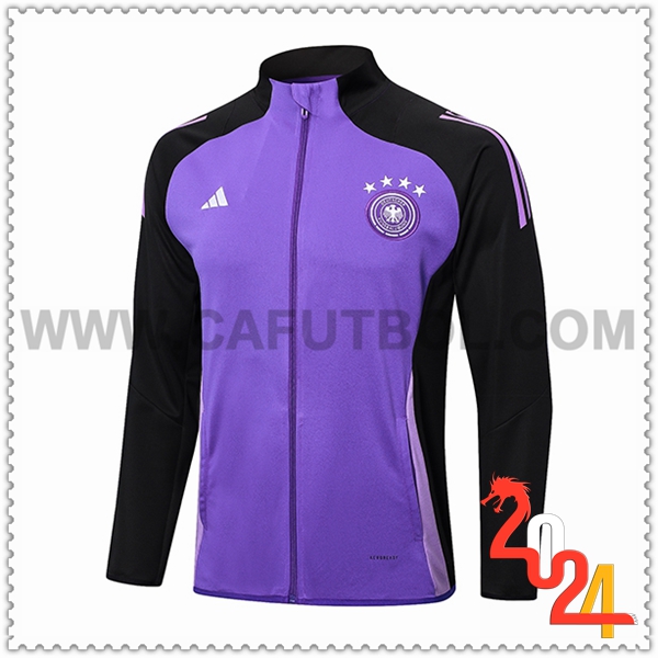 Chaquetas Futbol Alemania Negro/Violeta 2024 2025 -02