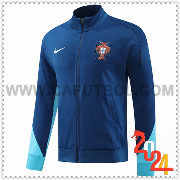 Chaquetas Futbol Portugal Azul 2024 2025