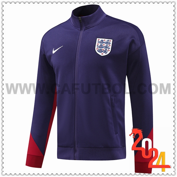 Chaquetas Futbol Inglaterra Violeta/Rojo 2024 2025