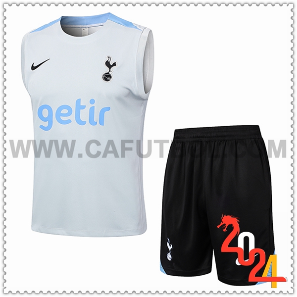 Camiseta Entrenamiento sin mangas Tottenham Hotspur Gris Claro 2024 2025