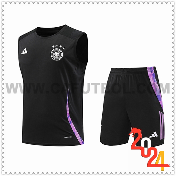 Camiseta Entrenamiento sin mangas Alemania Negro/Violeta 2024 2025