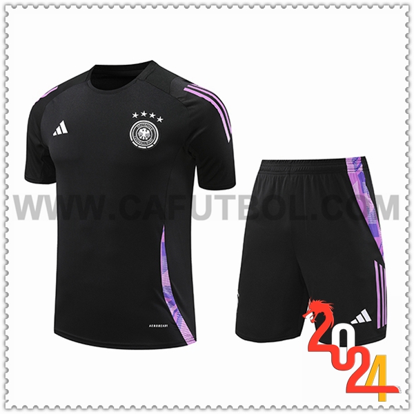 Camiseta Entrenamiento Alemania Negro/Violeta 2024 2025 -02