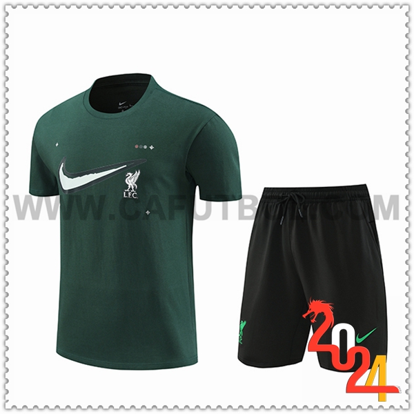 Camiseta Entrenamiento FC Liverpool Verde 2024 2025 -02