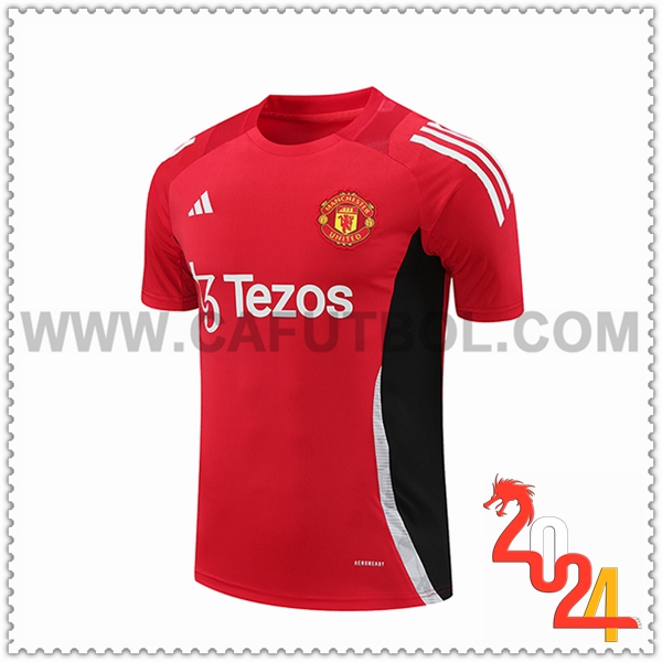 Camiseta Entrenamiento Manchester United Rojo/Negro 2024 2025