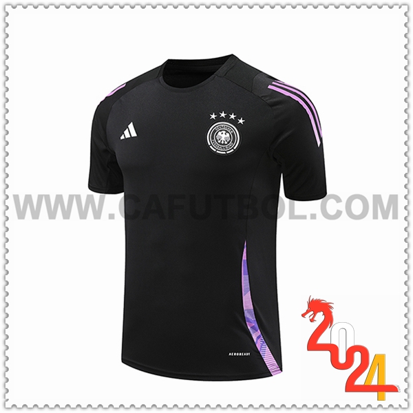 Camiseta Entrenamiento Alemania Negro/Violeta 2024 2025