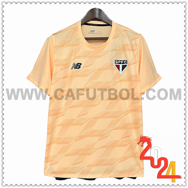 Camiseta Entrenamiento Sao Paulo FC Beige 2024 2025