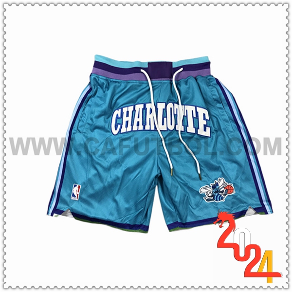 Cortos NBA Charlotte Hornets 2024/25 Azul Claro