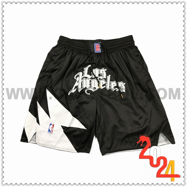 Cortos NBA Los Angeles Clippers 2024/25 Negro/Blanco