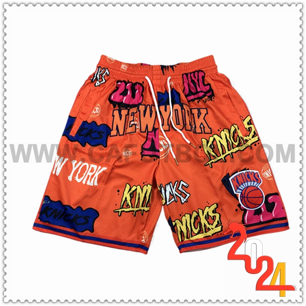 Cortos NBA New York Knicks 2024/25 Naranja