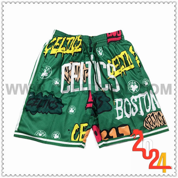 Cortos NBA Boston Celtics 2024/25 Verde