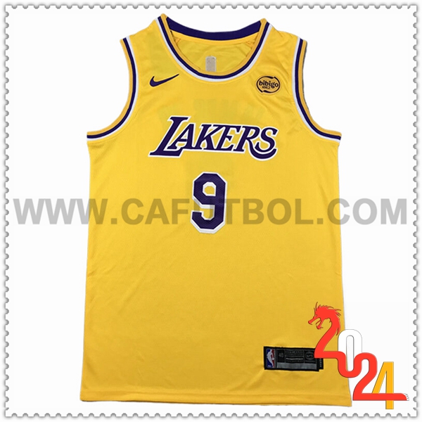 Camisetas NBA Los Angeles Lakers (JAMES JR. #9) 2024/25 Amarillo