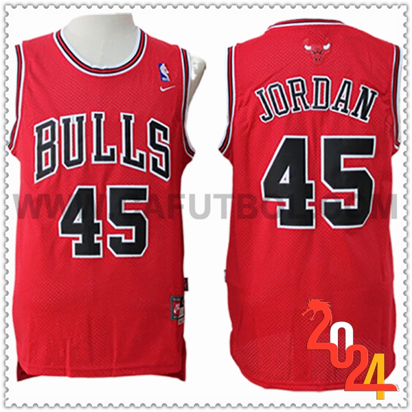 Camisetas NBA Chicago Bulls (JORDAN #45) 2024/25 Negro/Rojo