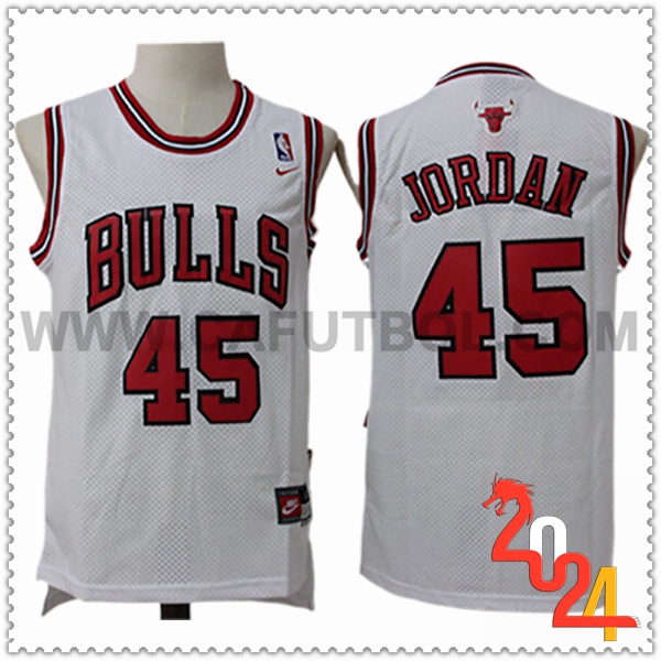 Camisetas NBA Chicago Bulls (JORDAN #45) 2024/25 Blanco/Rojo