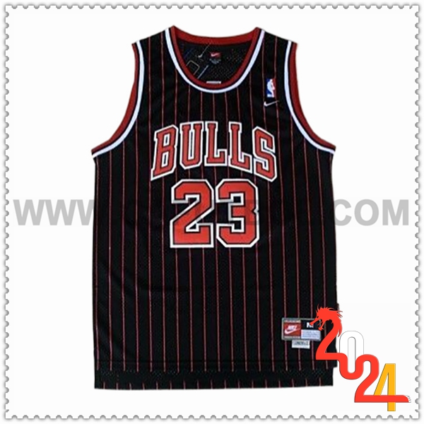 Camisetas NBA Chicago Bulls (JORDAN #23) 2024/25 Negro/Rojo -02