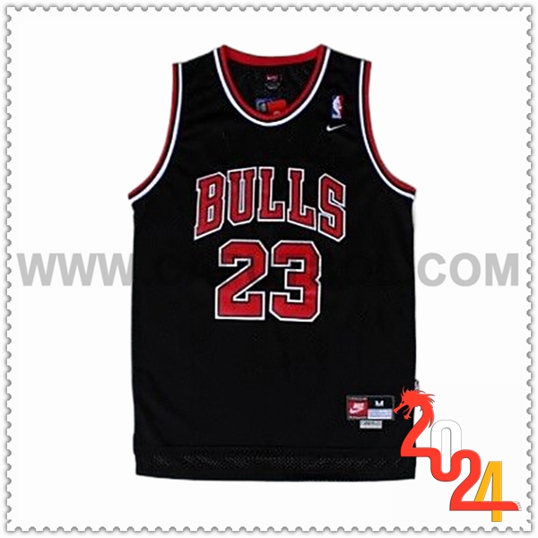 Camisetas NBA Chicago Bulls (JORDAN #23) 2024/25 Negro/Rojo -03