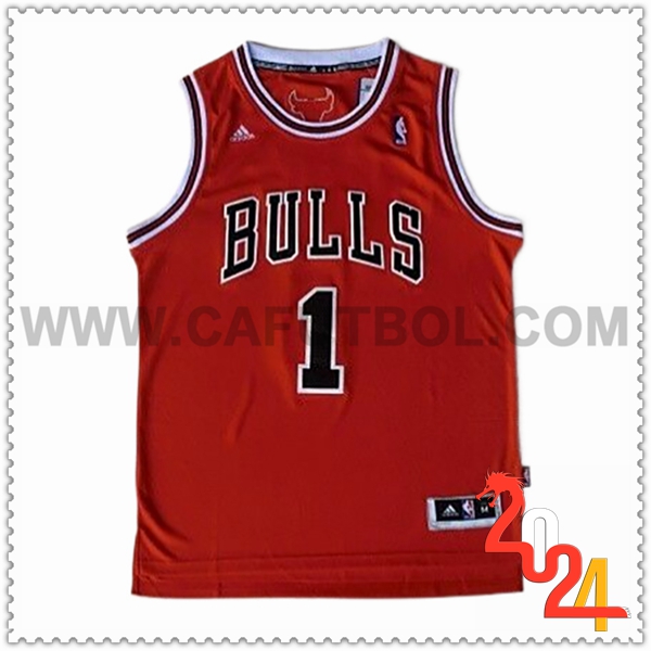 Camisetas NBA Chicago Bulls (Rosa #1) 2024/25 Rojo