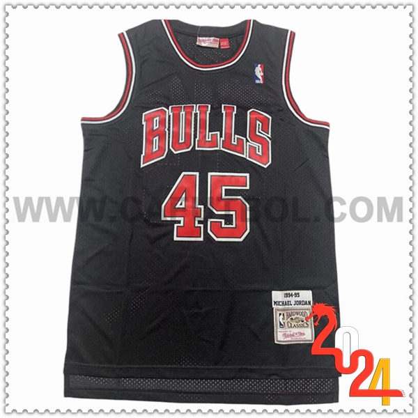 Camisetas NBA Chicago Bulls (JORDAN #45) 2024/25 Negro/Rojo -02