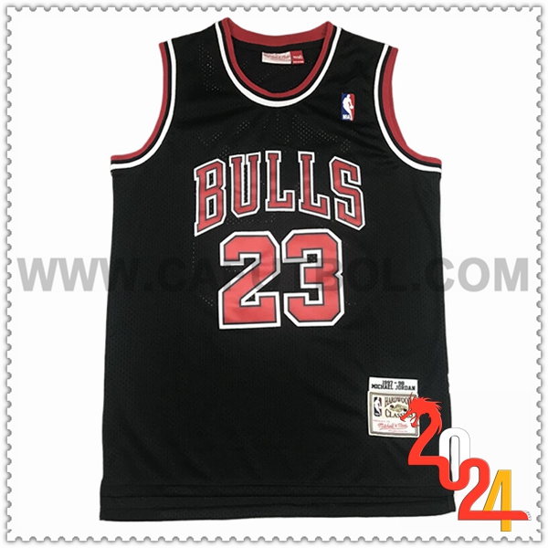 Camisetas NBA Chicago Bulls (JORDAN #23) 2024/25 Negro/Rojo -04