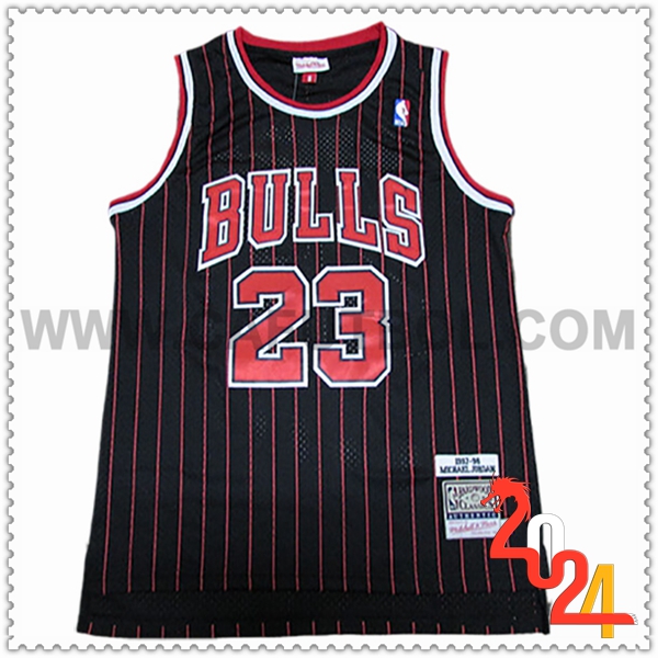 Camisetas NBA Chicago Bulls (JORDAN #23) 2024/25 Negro/Rojo -05