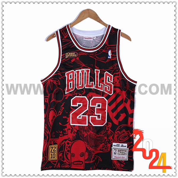 Camisetas NBA Chicago Bulls (JORDAN #23) 2024/25 Rojo/Negro