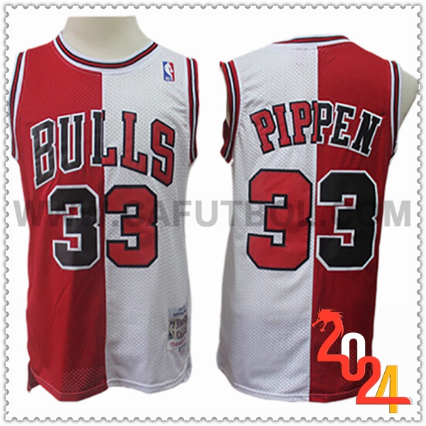 Camisetas NBA Chicago Bulls (PIPPEN #33) 2024/25 Rojo/Blanco/Negro