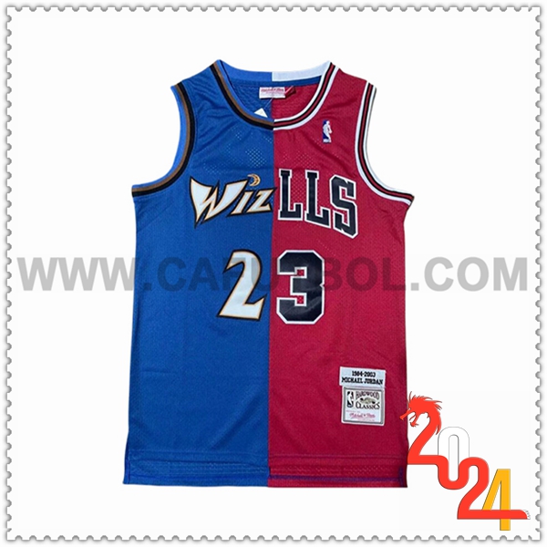 Camisetas NBA Chicago Bulls (JORDAN #23) 2024/25 Rojo/Azul