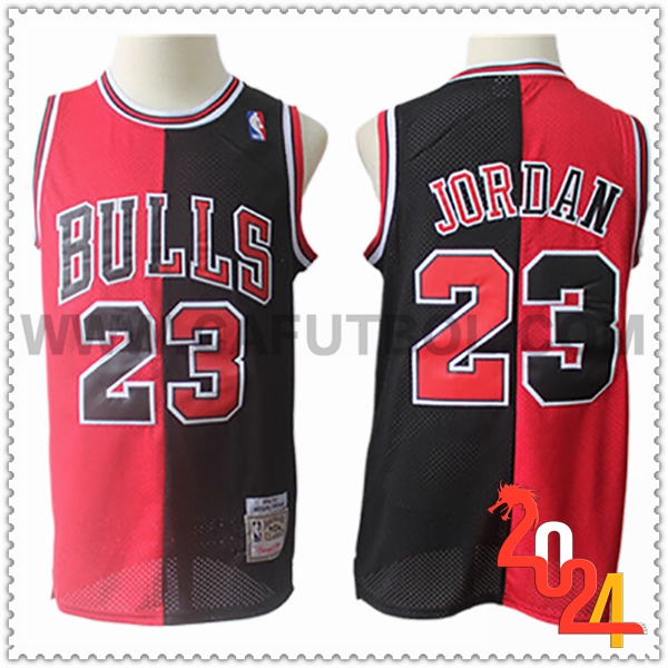 Camisetas NBA Chicago Bulls (JORDAN #23) 2024/25 Negro/Rojo -07