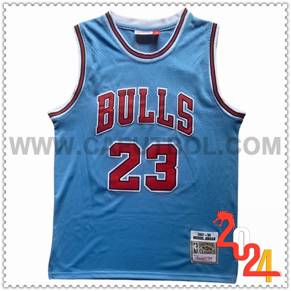 Camisetas NBA Chicago Bulls (JORDAN #23) 2024/25 Azul/Rojo -02