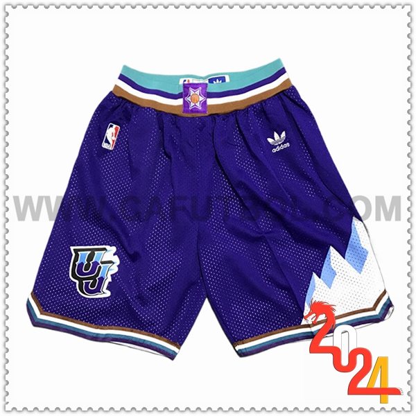 Cortos NBA Utah Jazz 2024/25 Violeta/Blanco -02