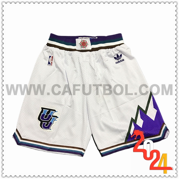 Cortos NBA Utah Jazz 2024/25 Blanco/Violeta