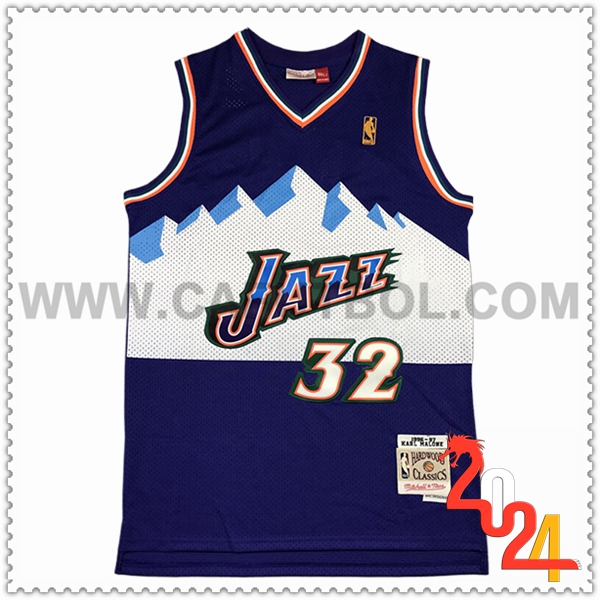 Camisetas NBA Utah Jazz (MALONE #32) 2024/25 Violeta/Blanco -02