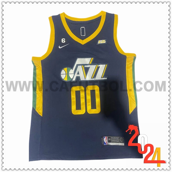 Camisetas NBA Utah Jazz (CLARKSON #00) 2024/25 Gris/Amarillo