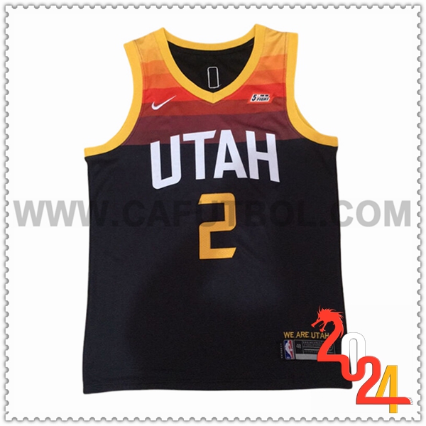 Camisetas NBA Utah Jazz (INGLES #2) 2024/25 Negro/Amarillo