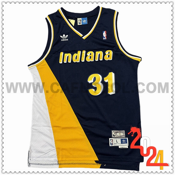 Camisetas NBA Indiana Pacers (MILLER #31) 2024/25 Azul/Amarillo/Blanco