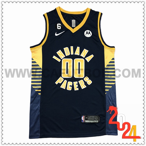 Camisetas NBA Indiana Pacers (MATHURIN #00) 2024/25 Azul Oscuro