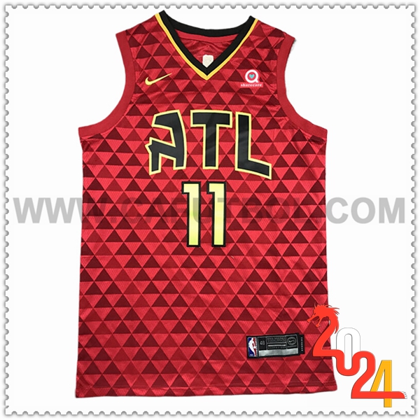 Camisetas NBA Atlanta Hawks (YOUNG #11) 2024/25 Rojo