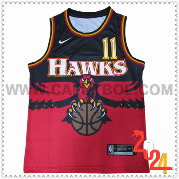 Camisetas NBA Atlanta Hawks (YOUNG #11) 2024/25 Rojo/Negro