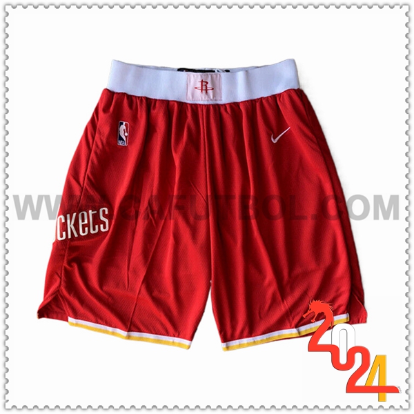 Cortos NBA Houston Rockets 2024/25 Rojo