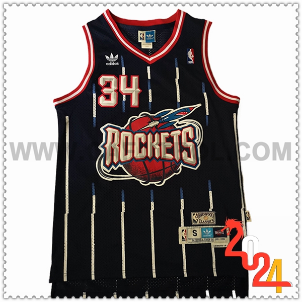 Camisetas NBA Houston Rockets (OLAJUWON #34) 2024/25 Negro