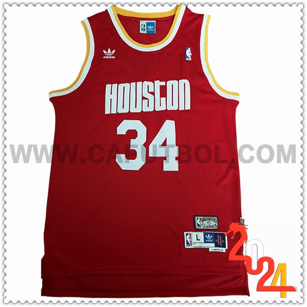 Camisetas NBA Houston Rockets (OLAJUWON #34) 2024/25 Rojo