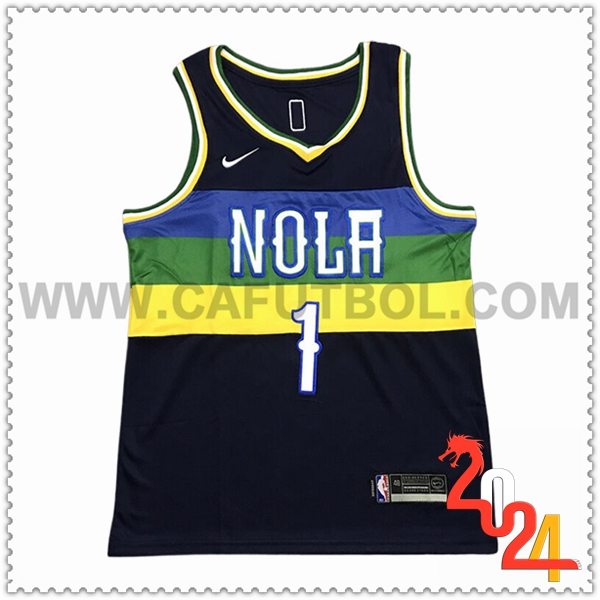 Camisetas NBA San New Orleans Pelicans (WILLIAMSON #1) 2024/25 Negro