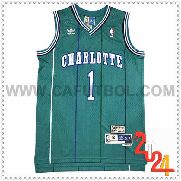 Camisetas NBA Charlotte Hornets (BOGUES #1) 2024/25 Verde