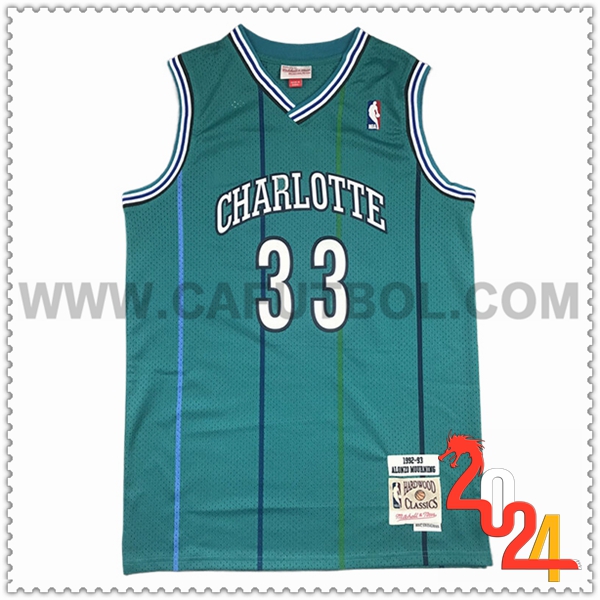 Camisetas NBA Charlotte Hornets (MOURNING #33) 2024/25 Verde