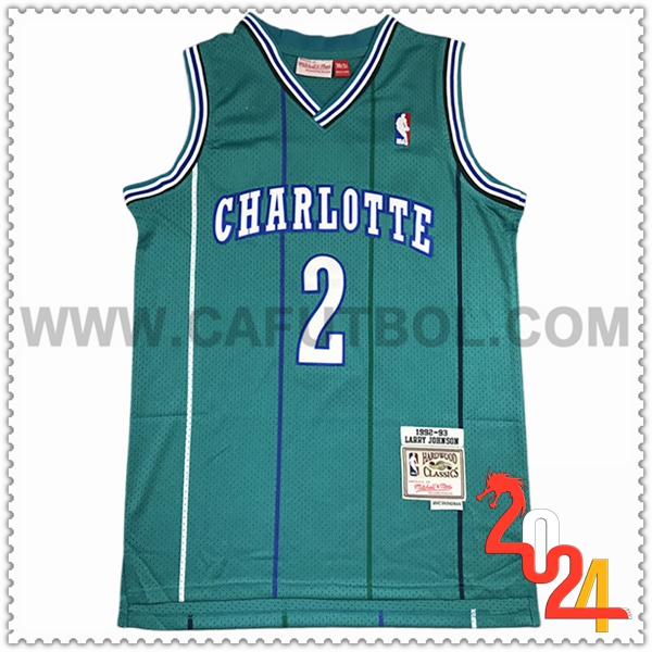 Camisetas NBA Charlotte Hornets (JOHNSON #2) 2024/25 Verde