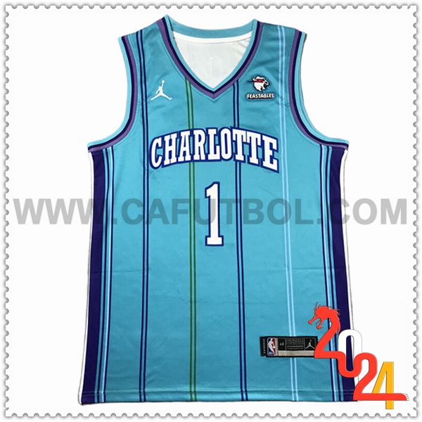 Camisetas NBA Charlotte Hornets (BALL #1) 2024/25 Azul -02