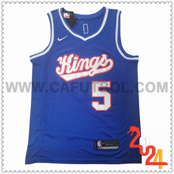 Camisetas NBA Sacramento Kings (FOX #5) 2024/25 Azul