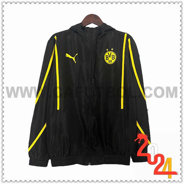 Rompevientos Dortmund Negro/Amarillo 2024 2025