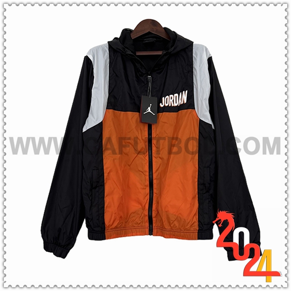 Rompevientos Jordan Negro/Naranja/Gris 2024 2025