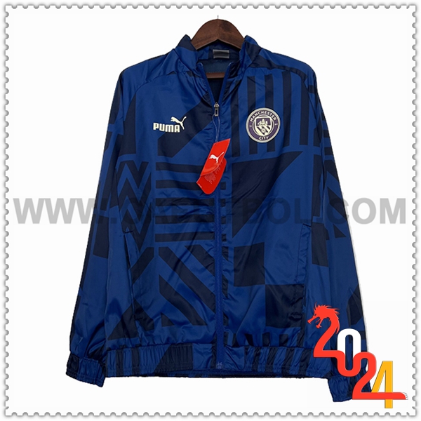 Rompevientos Manchester City Azul/Negro 2024 2025